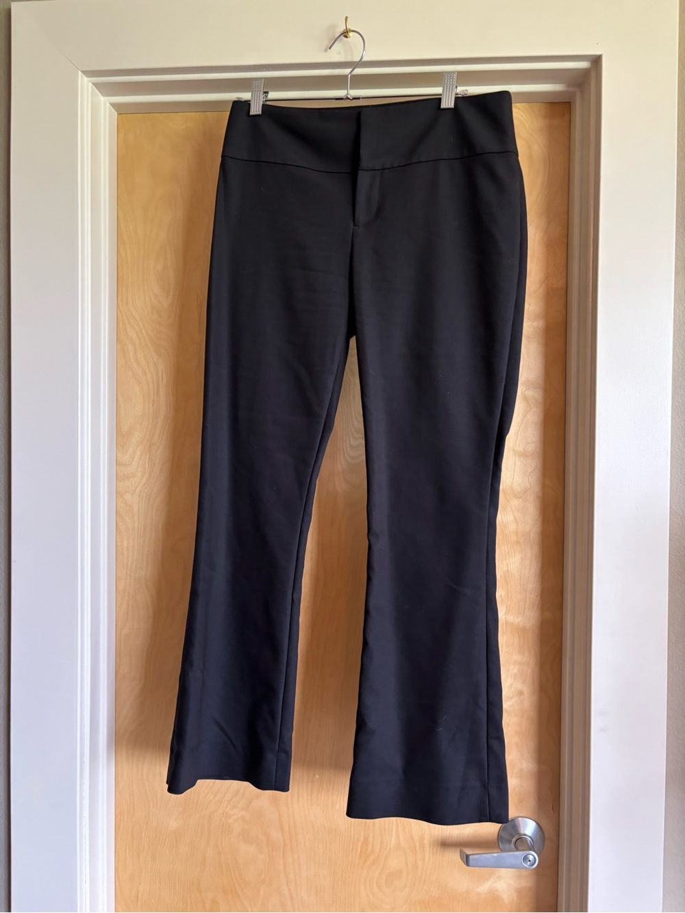 alice + olivia Classics Black Bootcut Flare Trouser Pants Sz 6
